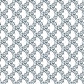 Rope seamless pattern, trendy vector wallpaper background. Weaving or fishing net macro detailed endless illustration. Usable for