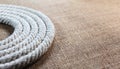 Rope swirl with jute Royalty Free Stock Photo