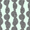 Rope tangled seamless pattern