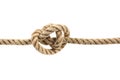 Rope with tied knot
