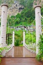 Rope walkway through