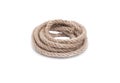 Rope on a white background. Royalty Free Stock Photo