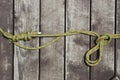 Rope and wood background