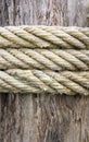 Rope and wood texture Royalty Free Stock Photo