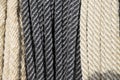 Ropes cord in row as a background