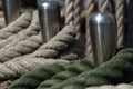 Ropes at a tallship