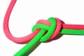 Ropes tied together Royalty Free Stock Photo