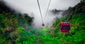 The ropeway cable car at Genting highlands, Malaysia Royalty Free Stock Photo