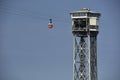 Ropeway at the Harbour of Barcelona, Spain Royalty Free Stock Photo