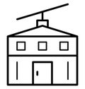 Ropeway Isolated Vector Icon that can be easily modified or edit