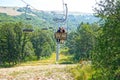 Ropeway in Jermuk Royalty Free Stock Photo