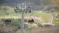 Ropeway at the Jermuk. Armenia. Beautiful view Royalty Free Stock Photo