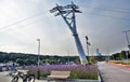 Ropeway in Moscow which connects Luzhniki sportsa area and Vorobyovy hills.