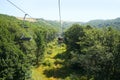 Ropeway in Jermuk Royalty Free Stock Photo