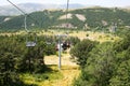 Ropeway in Jermuk Royalty Free Stock Photo