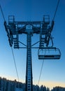 Ropeway pillar Royalty Free Stock Photo