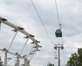 Ropeway in Silesian Park. Royalty Free Stock Photo