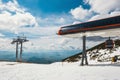 Ropeway from Tatranska lomnica to Skalnate pleso, Slovakia Royalty Free Stock Photo