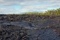 Ropy pahoehoe lava flow on Isabela Royalty Free Stock Photo