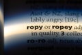 ropy Royalty Free Stock Photo