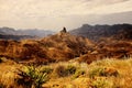Roque Bentaiga, Gran Canaria, Spain Royalty Free Stock Photo
