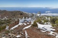 Roque de los Muchachos covered with ice La Palma