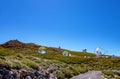 Roque de los Muchachos Observatory, Island La Palma, Canary Islands, Spain, Europe Royalty Free Stock Photo