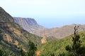 Roque el Rejo from mirador de la carbonera on la gomera, spain Royalty Free Stock Photo