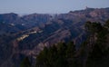 Roque Nublo and village of El Toscon.