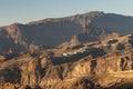 Roque Palmes in the foreground, village of El Toscon and Roque Bentaiga in the background.