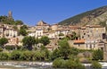 Roquebrun in the Languedoc Royalty Free Stock Photo