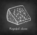 Roquefort cheese chalk sketch