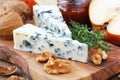 Roquefort cheese with walnuts and thyme