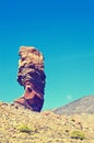 Roques de Garcia, unique mountain. Roque Cinchado in El Teide National park.