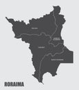 Roraima State regions map