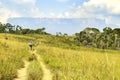 Roraima Table Mount Called in Pemon Indians Language Roraima Tepui with the Trekking Path to Roraima Summit, La Gran Sabana,