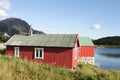 Rorbu cabin on the fjord