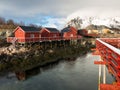 Rorbu cabins in Henningsvaer, Lofoten Islands, Norway