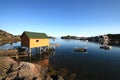 Rorbu and harbour of Steine Royalty Free Stock Photo