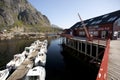 Rorbu, norwegian traditional fisherman houses, Lofoten