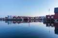 Rorbuer or fishermans cabins in Svolvaer, Norway