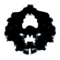 Rorschach inkblot Royalty Free Stock Photo