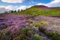 Footpath through heather to Ros Castle Royalty Free Stock Photo