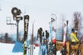 Snowboards and ski touring equipment
