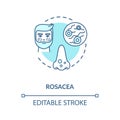 Rosacea concept icon