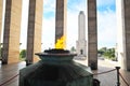 Rosario, Argentina : The Flame of National Flag Memorial (Monumento Nacional a la Bandera) - Rosario, Santa Fe, Royalty Free Stock Photo