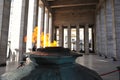 Rosario, Argentina -: The Flame of National Flag Memorial (Monumento Nacional a la Bandera) - Rosario, Santa Fe, Royalty Free Stock Photo