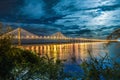 Rosario-Victoria Bridge across the Parana River, Argentina