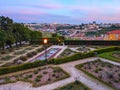 Rosarium Jardim Cristal sunset Porto Royalty Free Stock Photo