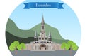 Rosary Basilica in Lourdes, France